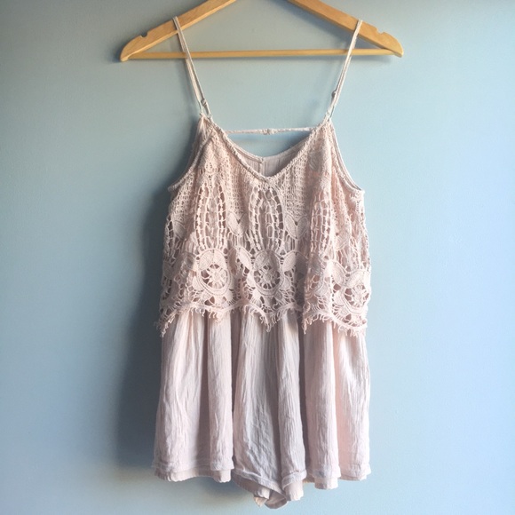 American Eagle dusty pink boho romper XS - Picture 2 of 6